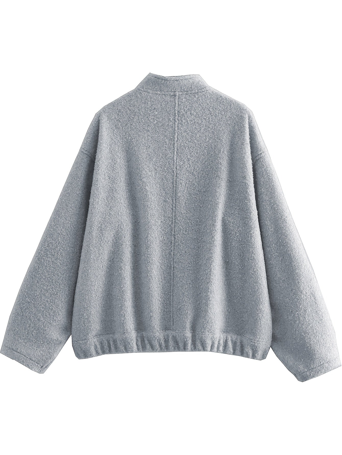 Zimonto - Womens Cozy Fleece Bomber Jacket with Pockets
