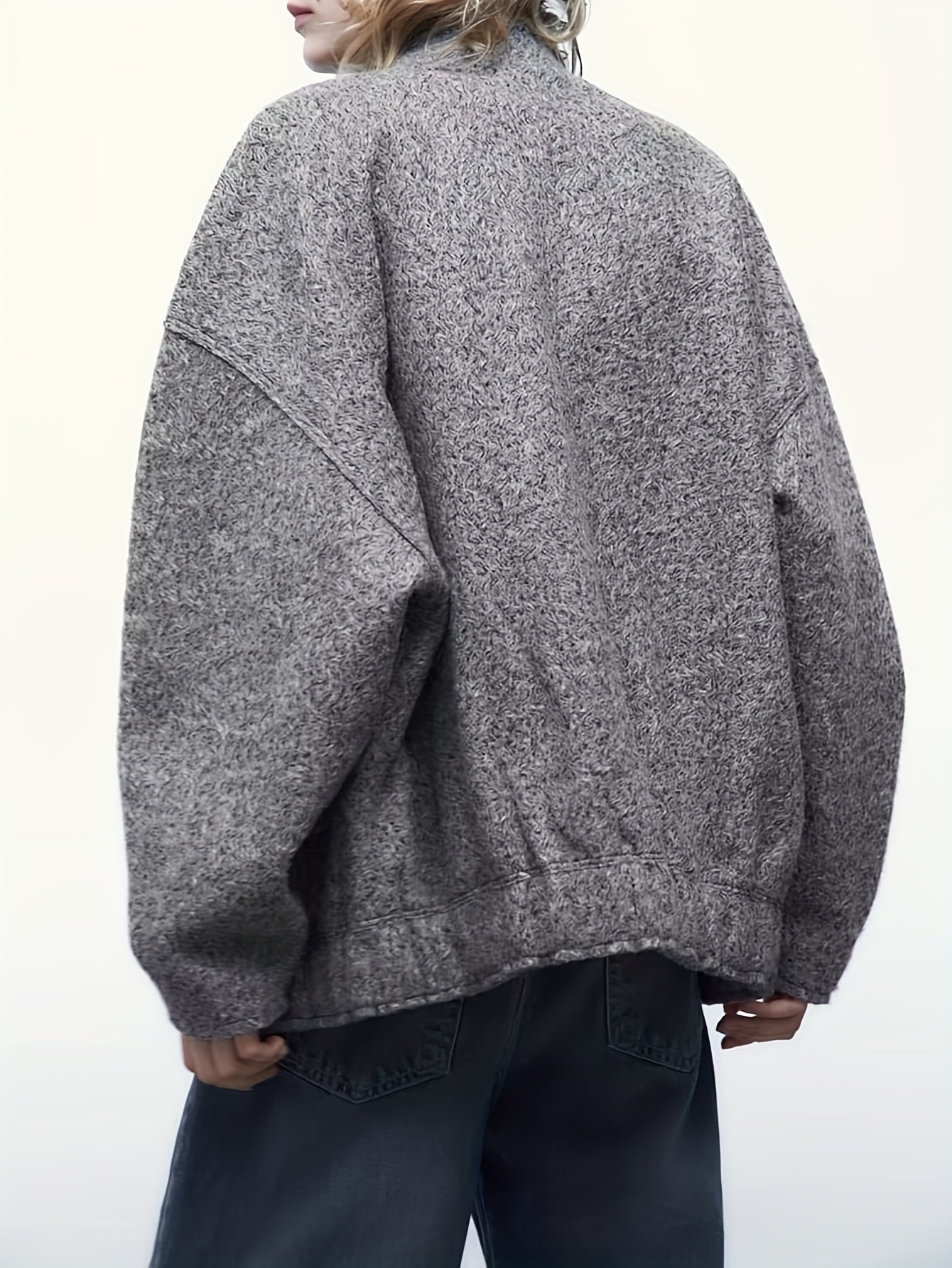 Zimonto - Womens Cozy Fleece Bomber Jacket with Pockets