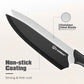 15-Piece Professional Black Kitchen Knife Set With Stainless Steel Blades And Stylish Storage Block