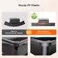 Adjustable 2-Section Expandable Cutlery Tray Organizer for Kitchen Drawers - Durable & Minimalist Design