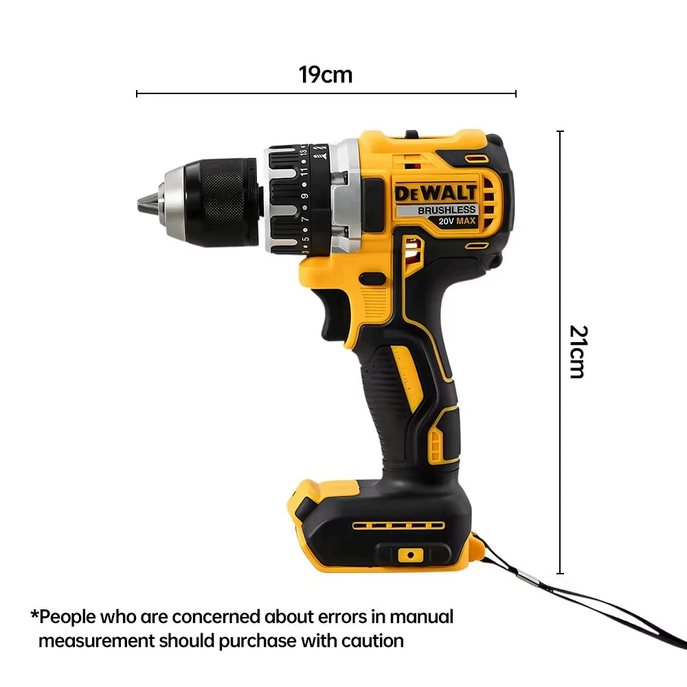Zimonto - Dewalt DCD796 13mm Brushless Impact Electric Drill Multifunctional Cordless Screwdriver Rechargeable 20V Battery Power Tools