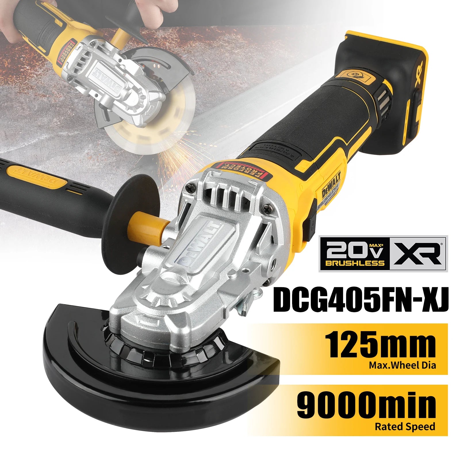 Zimonto - DeWalt Dcf850 Dcg405FNbag electric wrench angle grinder polishing machine 2 tool combination combination hand drill impact drill