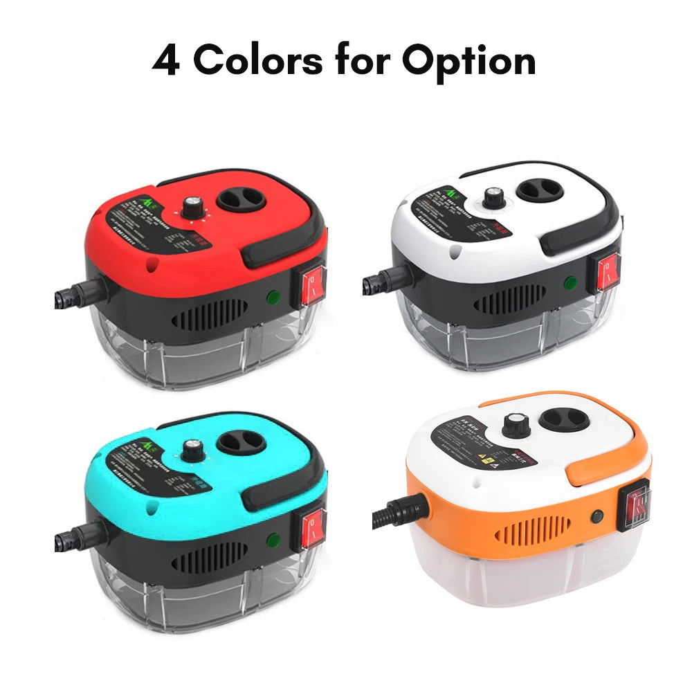 Zimonto - 2500W Portable Handheld Steam Cleaner High Temperature Pressurized Steam Cleaning Machine with Brush Heads for Furniture Car