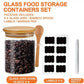 6-Piece 18oz Glass Storage Jars With Bamboo Lids, Eco-Friendly, Reusable, Flip-Top Design