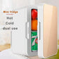 Zimonto - 8L Portable Vehicle Refrigerator Mini Fridge Car And Home Dual-Use For Cooling Heating Refrigeration Dormitory Household Beauty