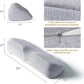 Zimonto - Cervical Pillow, Memory Foam Contour Pillow, Bed Pillows for Side Sleeper Ergonomic Orthopedic Sleeping Pillow, Neck Pillow Light Gray