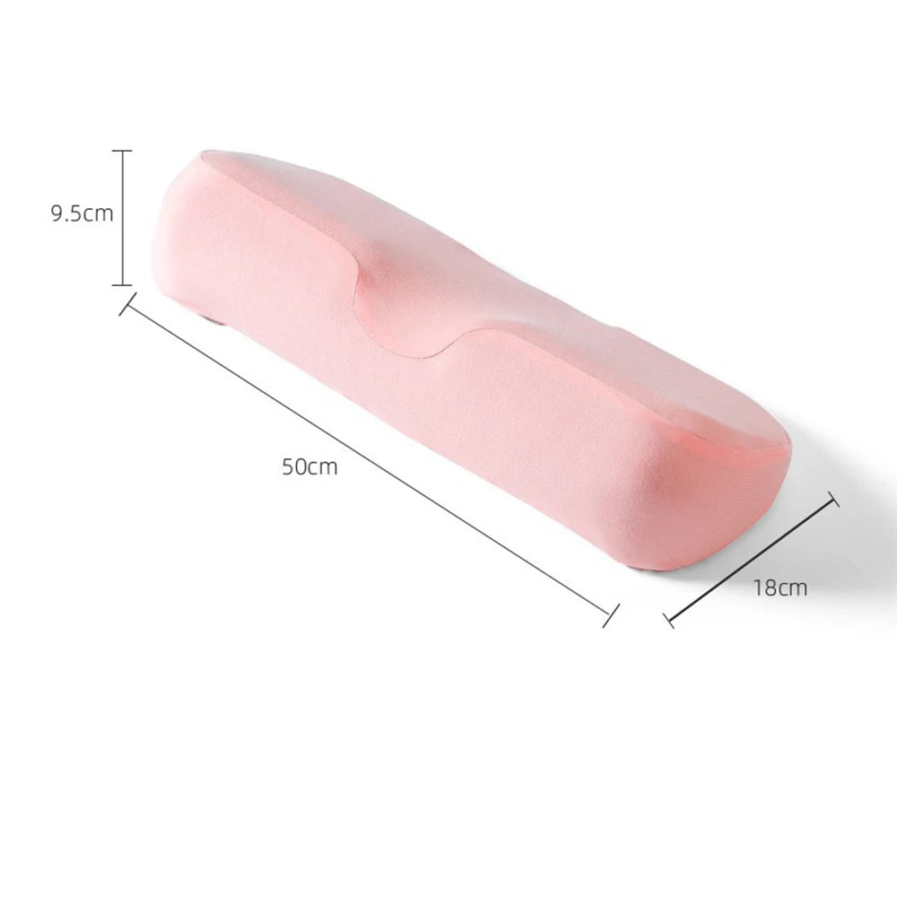Zimonto - Cervical Pillow, Memory Foam Contour Pillow, Bed Pillows for Side Sleeper Ergonomic Orthopedic Sleeping Pillow, Neck Pillow Pink