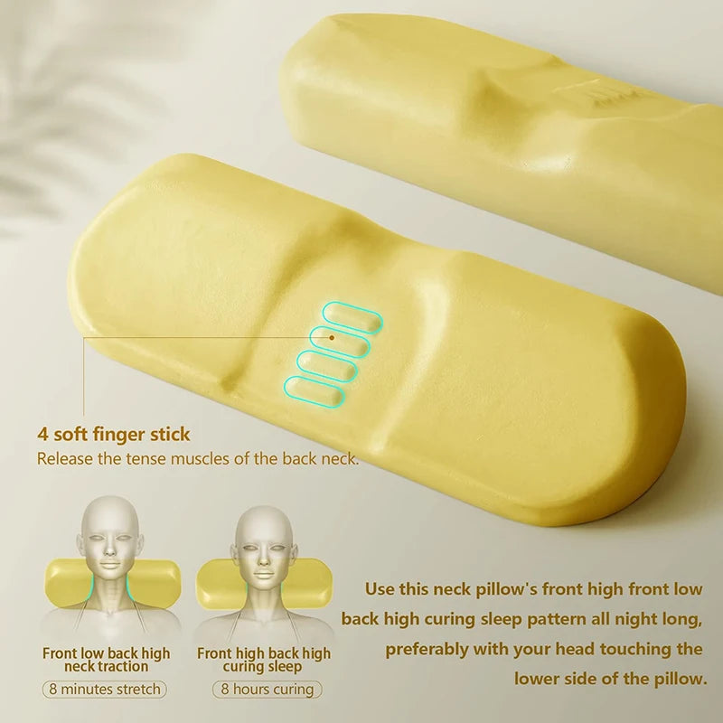 Zimonto - Cervical Pillow, Memory Foam Contour Pillow, Bed Pillows for Side Sleeper Ergonomic Orthopedic Sleeping Pillow, Neck Pillow