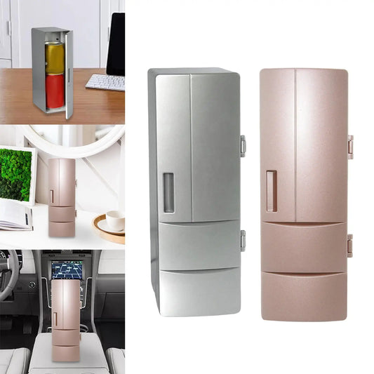 Zimonto - Generic Car Refrigerator Compact Personal Fridge High Performance USB Mini Fridge for Dorm Picnic Car Food Beverage Outdoor