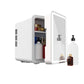 Zimonto - 4L Makeup Mini Fridge for Bedroom Car Office & Dorm Cooler & Warmer Portable Small Refrigerator for Cosmetics, Skin Care white us