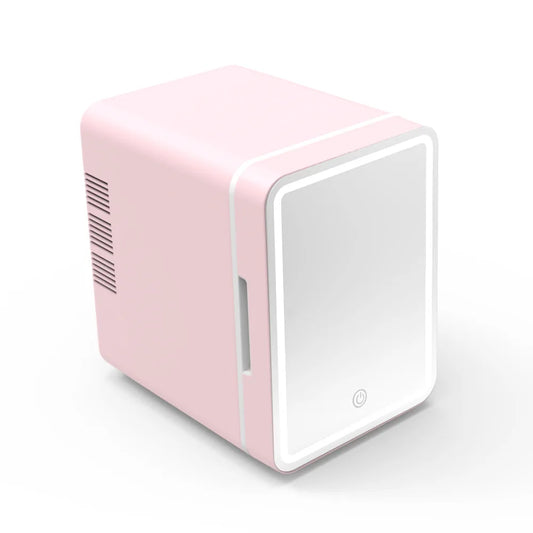 Zimonto - 4L Makeup Mini Fridge for Bedroom Car Office & Dorm Cooler & Warmer Portable Small Refrigerator for Cosmetics, Skin Care
