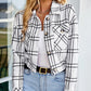 Zimonto - Womens Casual Plaid Flannel ButtonUp Jacket