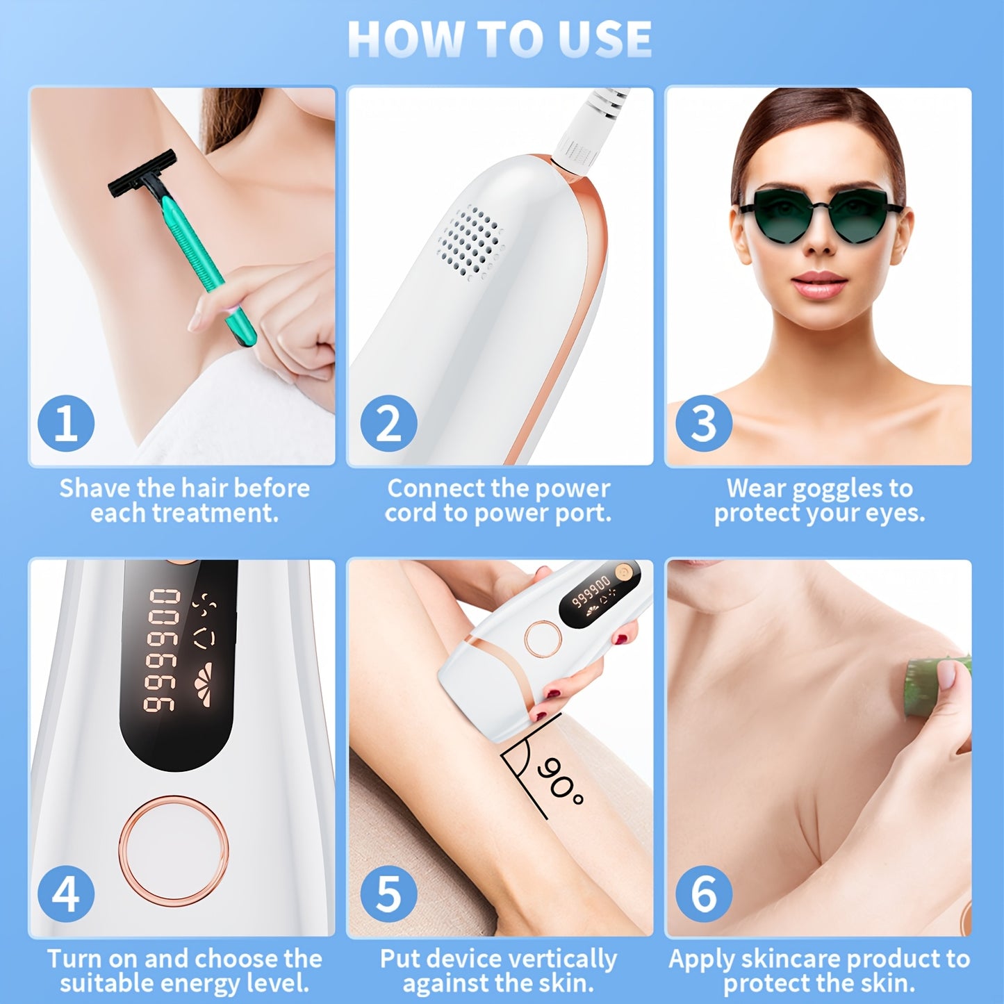 Zimonto - AMOTAOS IPL Hair Removal Versatile Efficient Perfect Gift