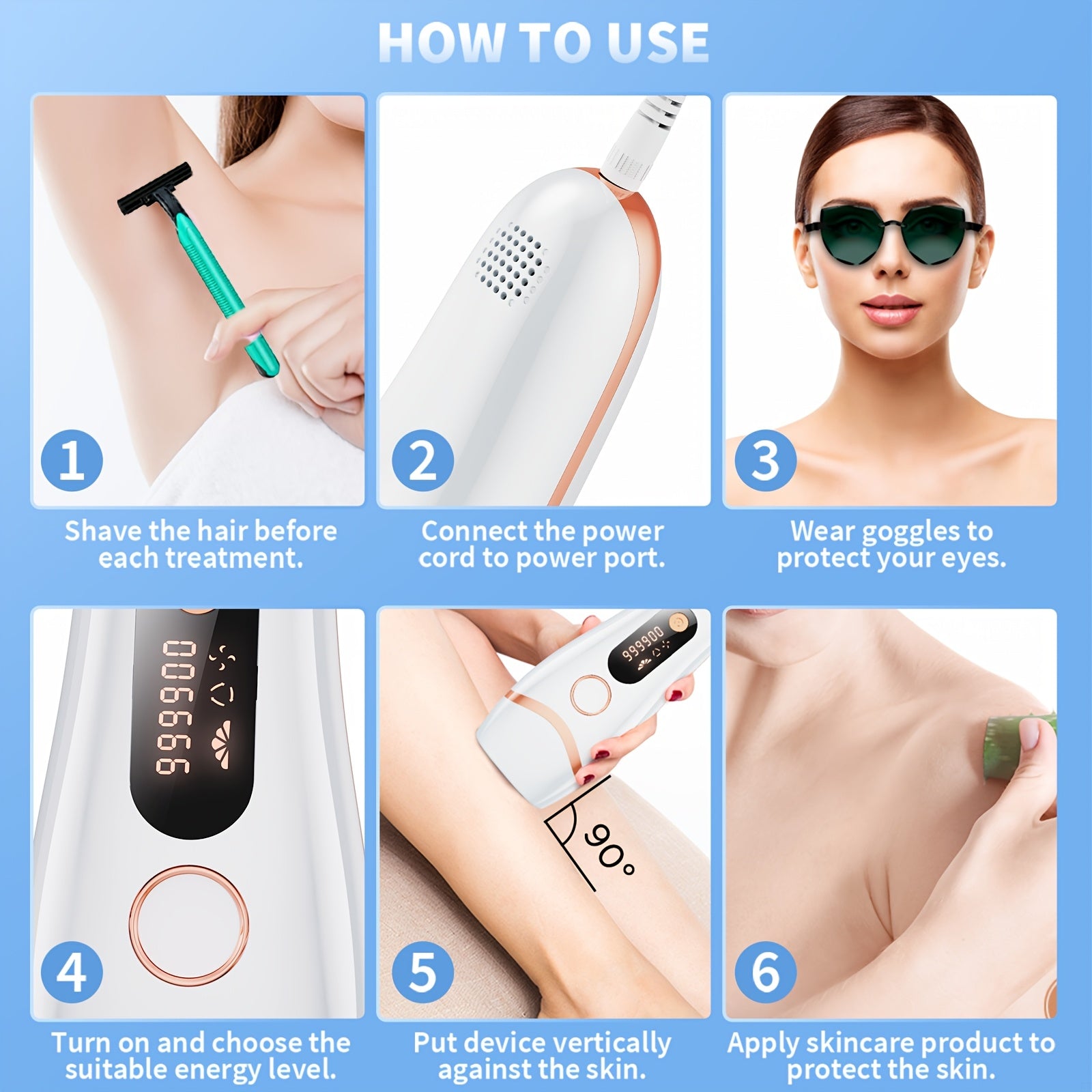Zimonto - AMOTAOS IPL Hair Removal Versatile Efficient Perfect Gift
