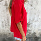 Zimonto - Full Size Collared Neck Half Sleeve Shirt Plus Size