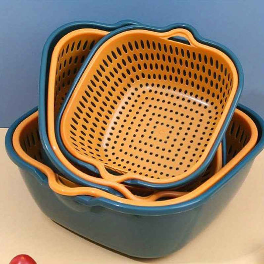6-Piece Multipurpose Colander Set - Durable Kitchen Strainers for Pasta, Vegetables & More