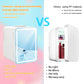 Zimonto - 6L mirror beauty makeup refrigerator skin cosmetics skin care mask hot and cold storage portable LED Mini Fridge