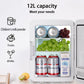 Zimonto - 12L Portable Mini Refrigerator Student Dormitory Heating And Cooling Cosmetics Car Home Dual-Use Refrigeration And Preservation