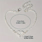 Zimonto - Valentines Day Theme Bracelet Hollow Heart Full Of Shiny Rhinestones Adjustable Chain Bracelet For Your Loved One
