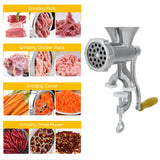 Zimonto - Grinding Machine Pepper Grinder Household Aluminum Alloy Manual Sausage Meat Grinder Pepper Spice Grinding Machine Kitchen Tools