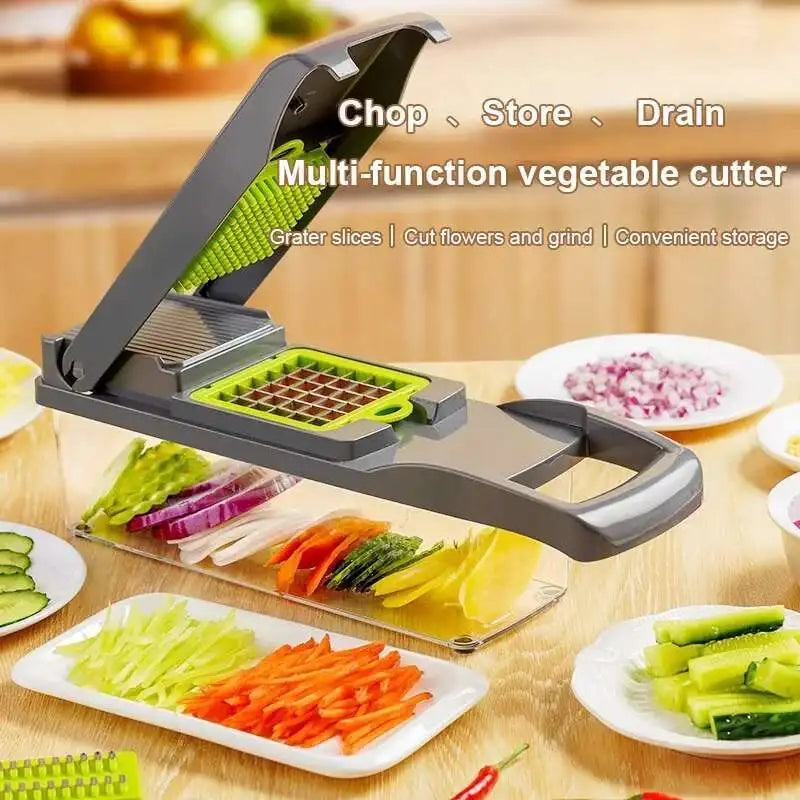 Zimonto - 16in1 Kitchen Chopper Slice Dice Conquer All