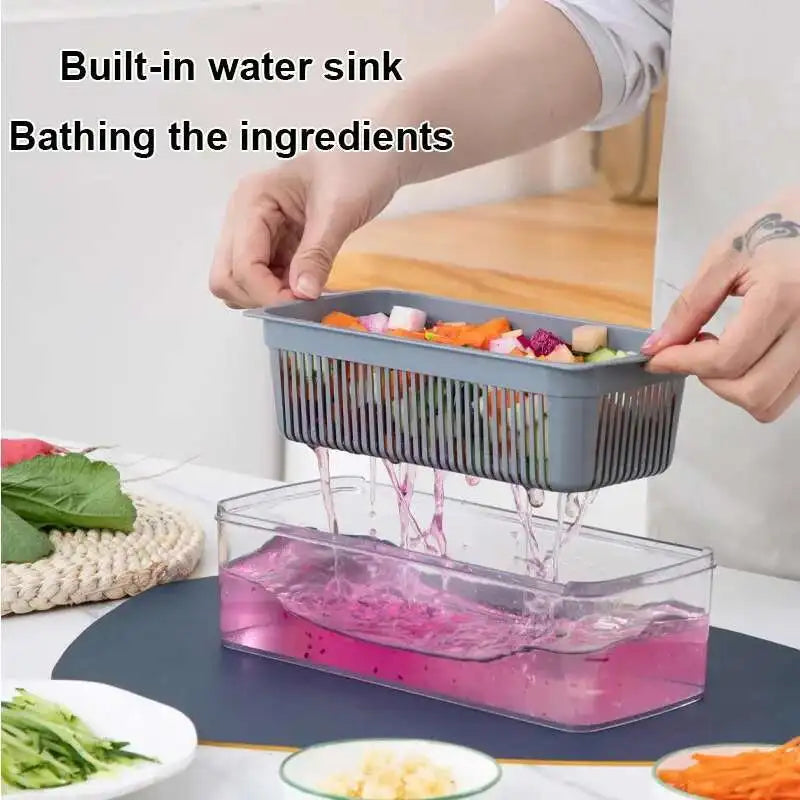 Zimonto - 16in1 Kitchen Chopper Slice Dice Conquer All