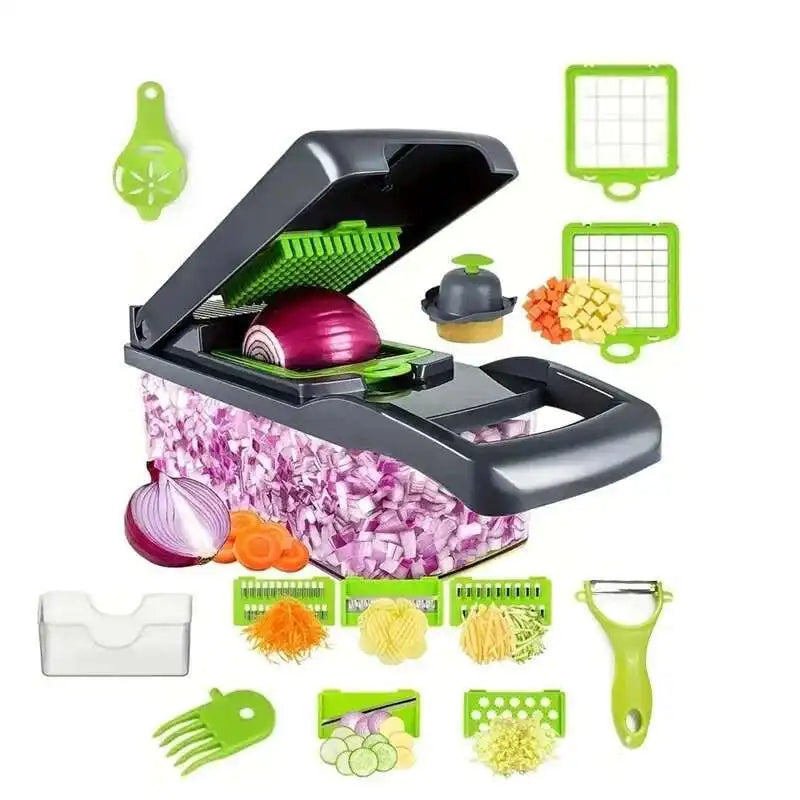 Zimonto - 16in1 Kitchen Chopper Slice Dice Conquer All