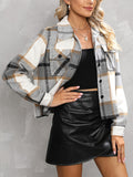 Zimonto - Womens Plaid Flannel Jacket Casual Fall Weekend Wear