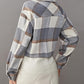Zimonto - Womens Plaid Flannel Jacket Casual Fall Weekend Wear