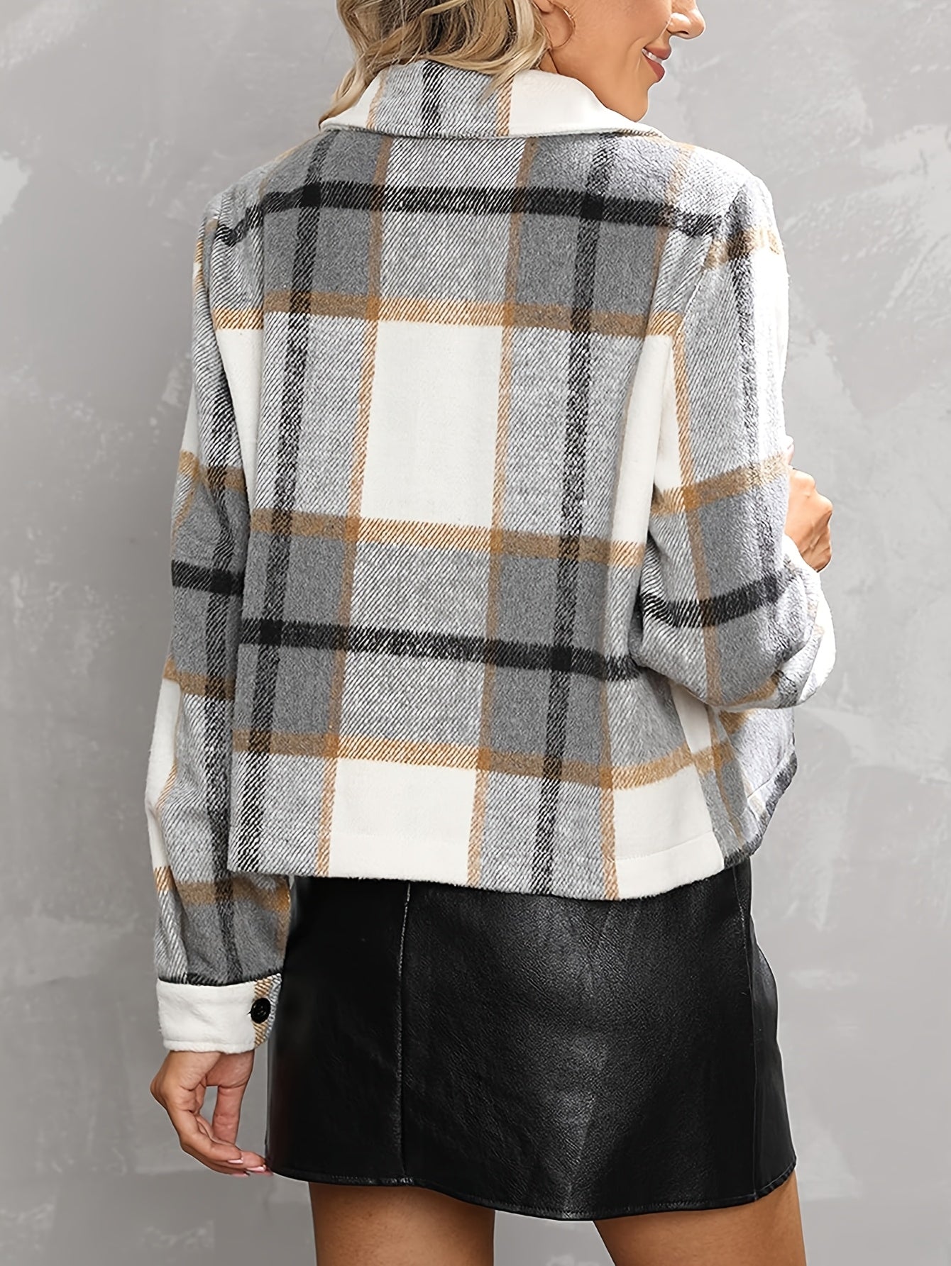 Zimonto - Womens Plaid Flannel Jacket Casual Fall Weekend Wear