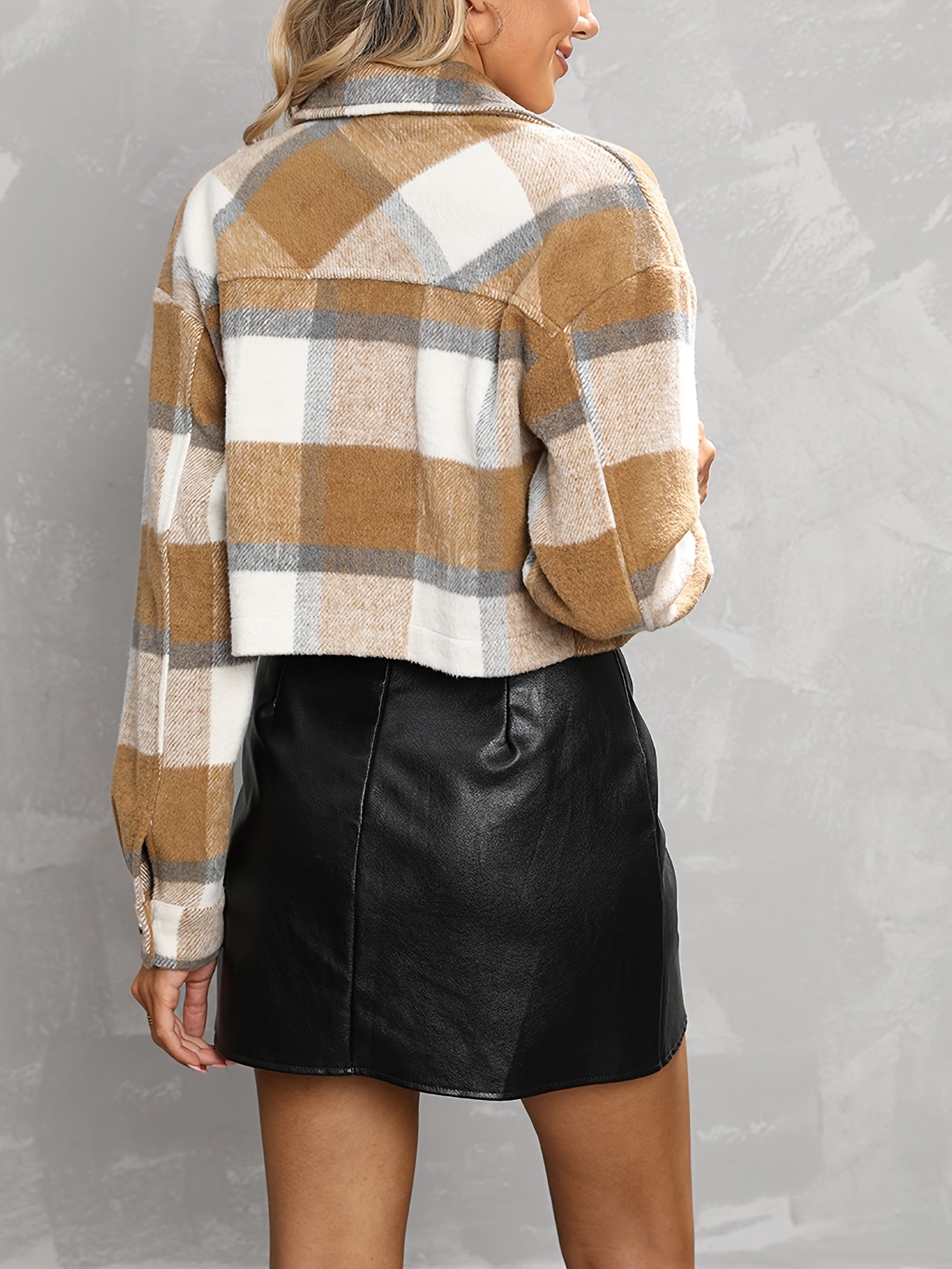 Zimonto - Womens Plaid Flannel Jacket Casual Fall Weekend Wear