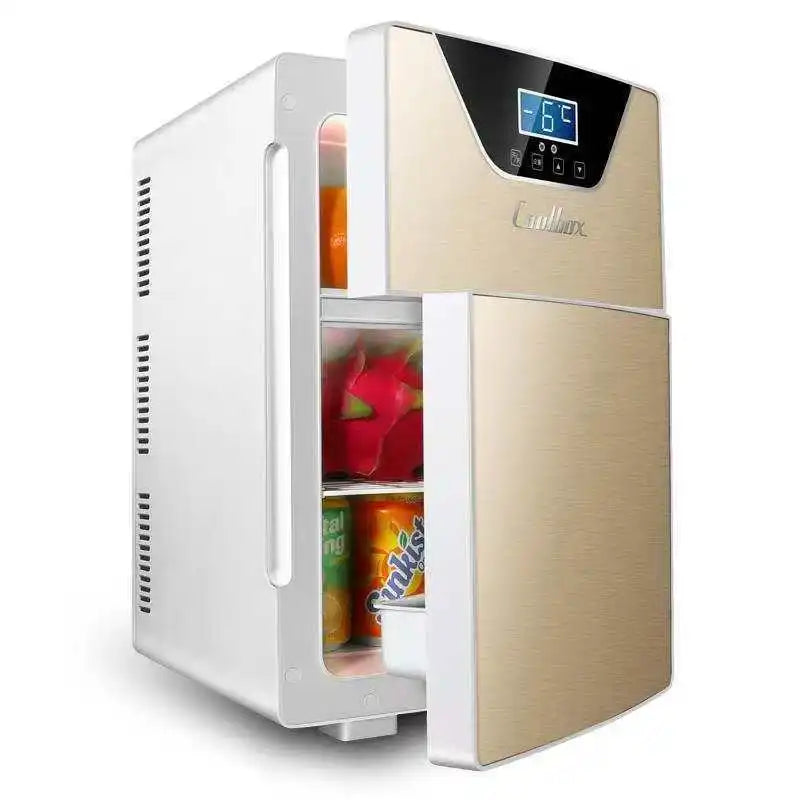 Zimonto - Rapid Refrigeration Fridge Slide Portable 20L Mini Fridge Triple-core Mini Car Refrigerator
