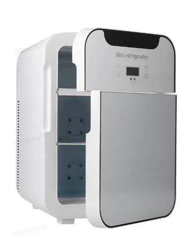 Zimonto - Rapid Refrigeration Fridge Slide Portable 20L Mini Fridge Triple-core Mini Car Refrigerator 2 doors Dual-core