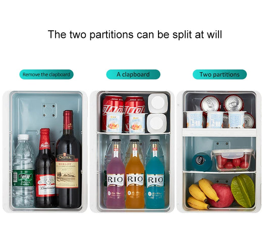 Zimonto - Rapid Refrigeration Fridge Slide Portable 20L Mini Fridge Triple-core Mini Car Refrigerator