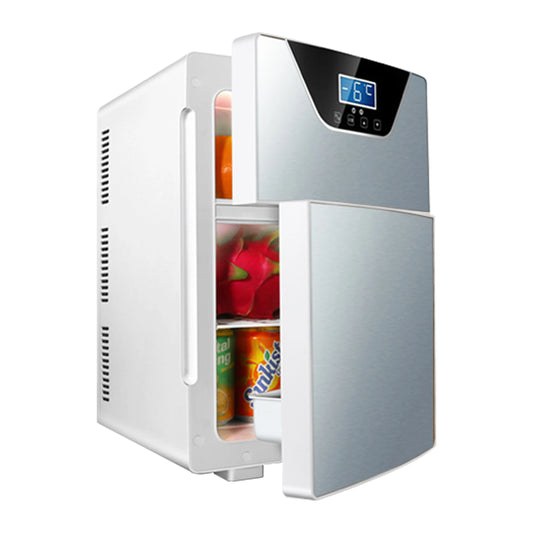Zimonto - Rapid Refrigeration Fridge Slide Portable 20L Mini Fridge Triple-core Mini Car Refrigerator