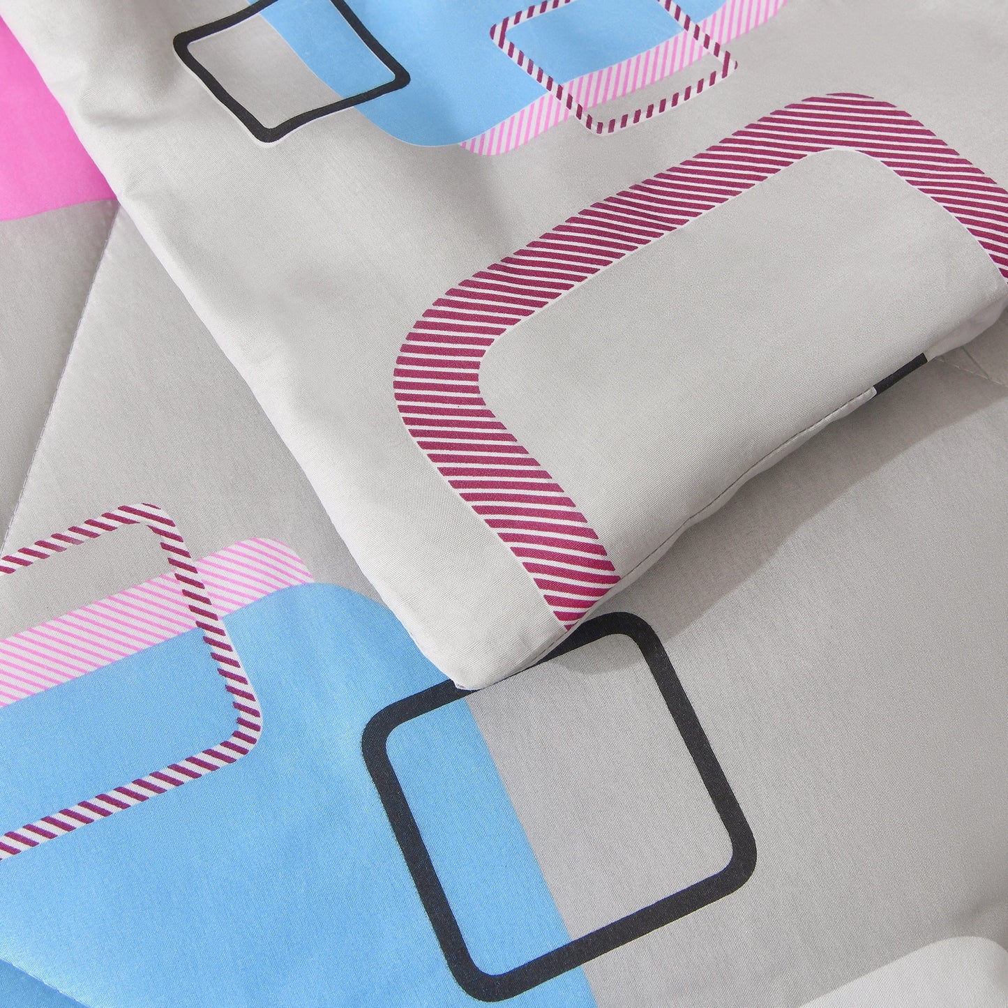 Zimonto - 3 Pieces Comforter Set With Geometric Pattern, Luxury Soft Comforter For All Season, Ultra Soft 100% Microfiber Polyester