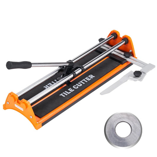 Zimonto - VEVOR Manual Tile Cutter Laser Positioning Single Rails W/ Supporting Feet Professional Push Knife for Cutting Ceramic Porcelain