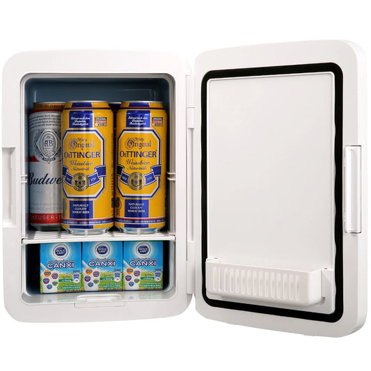 Zimonto - VEVOR 10L Car Refrigerator Mini Portable Skincare Fridge Cooling Freezer Food Drink Storage Box Container for Home Car Bar Use