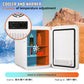 Zimonto - VEVOR 10L Car Refrigerator Mini Portable Skincare Fridge Cooling Freezer Food Drink Storage Box Container for Home Car Bar Use