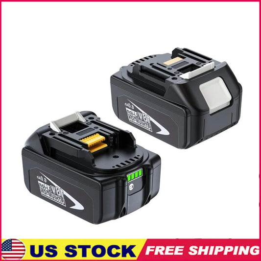 Zimonto - 2-Pack BL1860 18V 6000mAh Lithium-ion Battery Makita LXT Cordless Power Tools