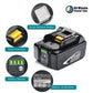 Zimonto - 2-Pack BL1860 18V 6000mAh Lithium-ion Battery Makita LXT Cordless Power Tools