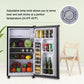 Zimonto - Mini Fridge, Compact Refrigerator with Temp Adjustable Control, Energy-efficient, for Home Kitchen Apartment Dorm Office