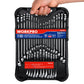 Zimonto - WORKPRO 32-Piece SAE & Metric Combination Wrenches Set, 20-Piece Standard wrenches and 12-Piece Stubby Wrenches with Organizer