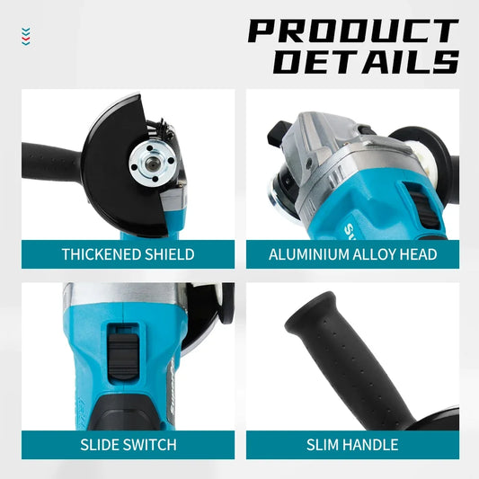 Zimonto - Makita404 Power tools rechargeable machine machine Angle grinder speed regulation and cutting Electric Tools for Makita battery