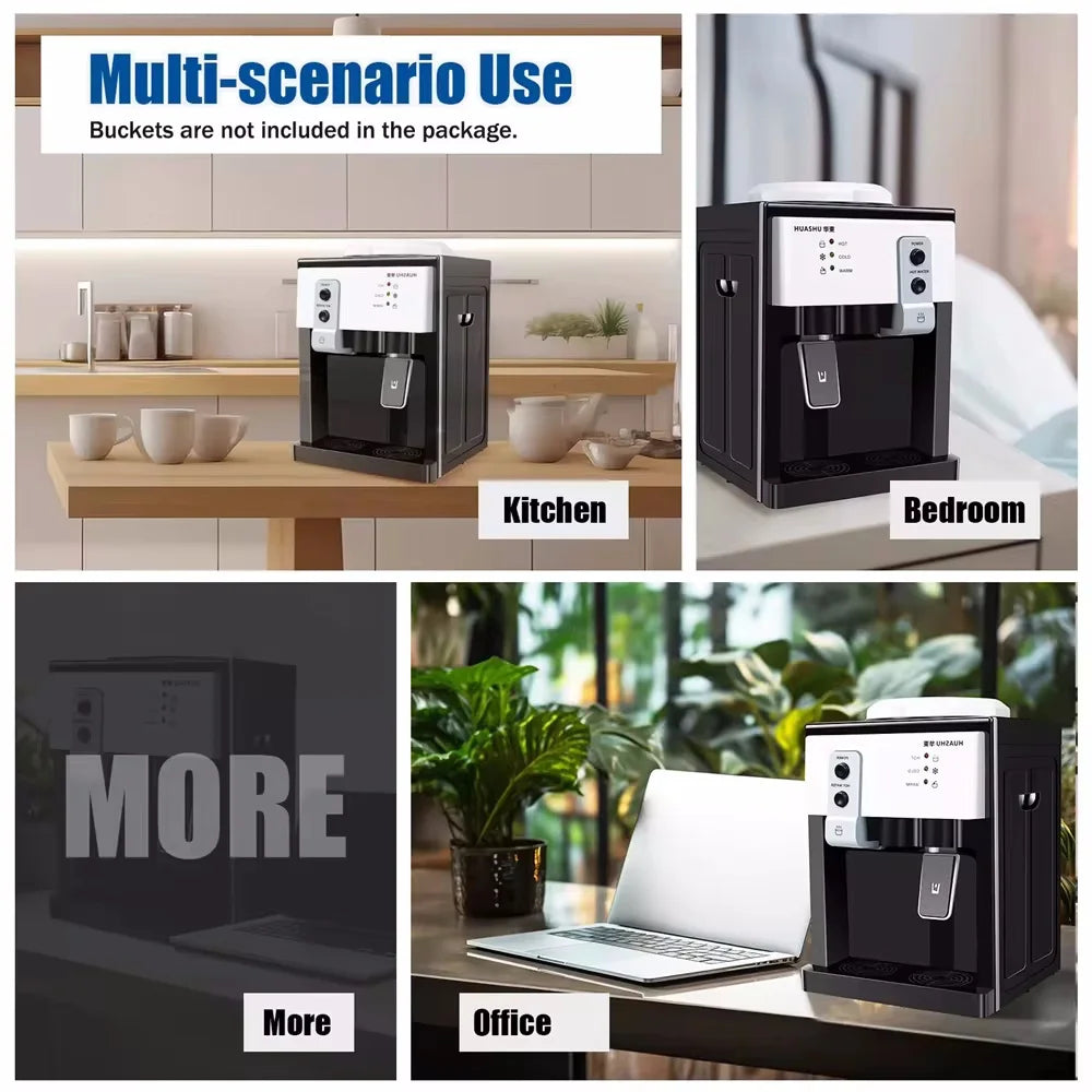 Zimonto - 5 Gallon Top Loading Water Cooler Dispenser Countertop Hot+Cold Drinking Machine