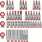Zimonto - 53pcs, 1/4 Inch Drive Socket Ratchet Wrench Set, Bit Socket, Metric And Extension Bar Set For Automotive Repair﻿