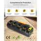 Zimonto - Battery Charger Station Dewalt DCB120 DCB124 DCB127 DCB204 DCB205-2 DCB206 4-Port Fast Charging LED Display Dual USB