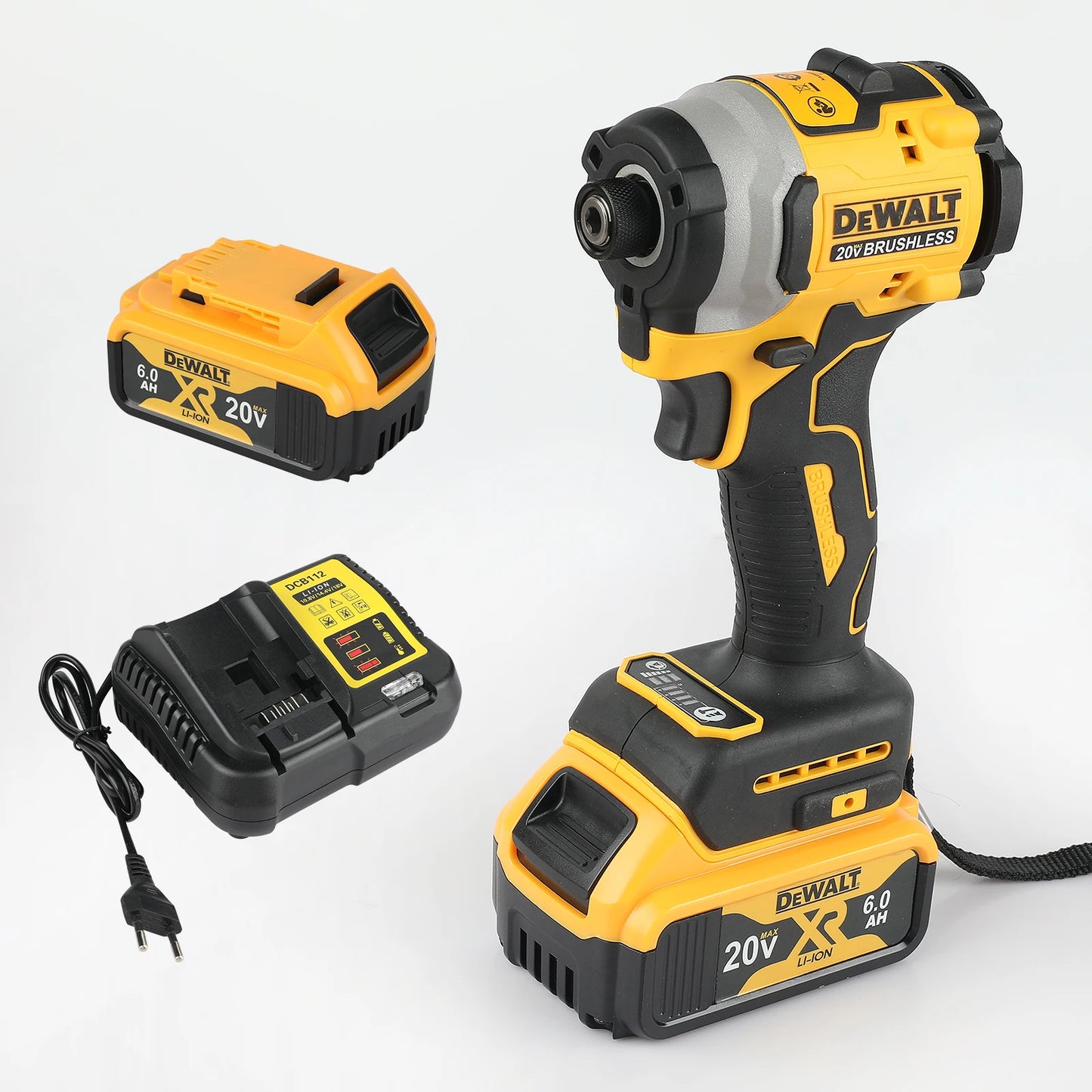 Zimonto - DEWALT DCF850 Impact Brushless Cordless Electric Drill 20V Lithium Driver electric screwdriver Battery Torque tools United States 1Battery 1Charger