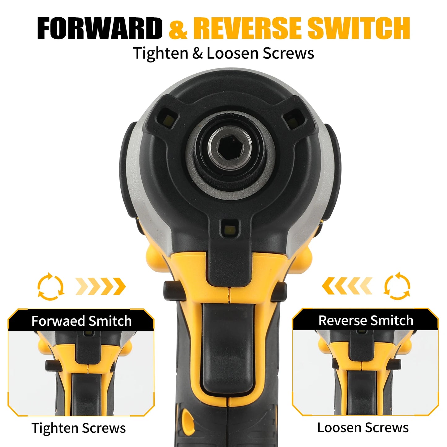 Zimonto - DEWALT DCF850 Impact Brushless Cordless Electric Drill 20V Lithium Driver electric screwdriver Battery Torque tools