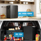 Zimonto - 22L/30Cans Mini Fridge for Bedroom, 12v DC Portable Cooler & Warmer, Mini Refrigerator with Glass Front, for Car Office Desk